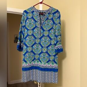 Madison Leigh Geometric Print Dress Size M